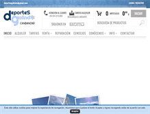 Tablet Screenshot of deportesgalindo.com